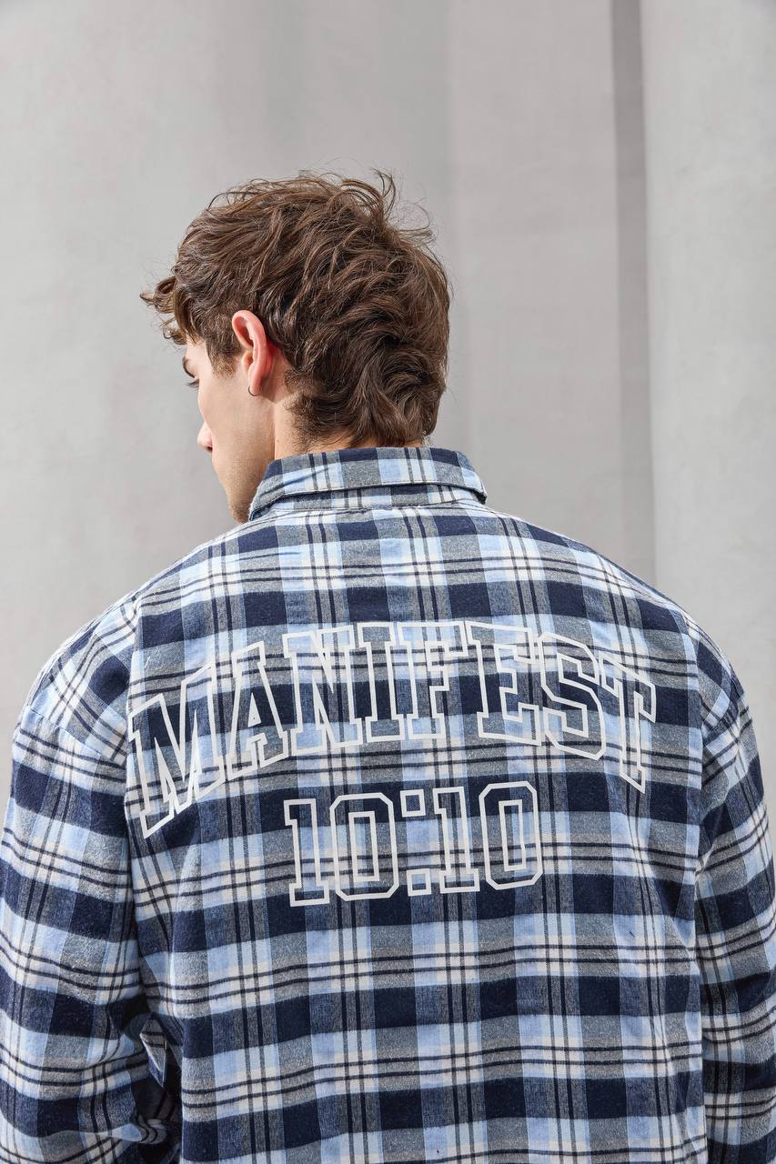 Manifest 10:10 Embroidered Flannel Shirt