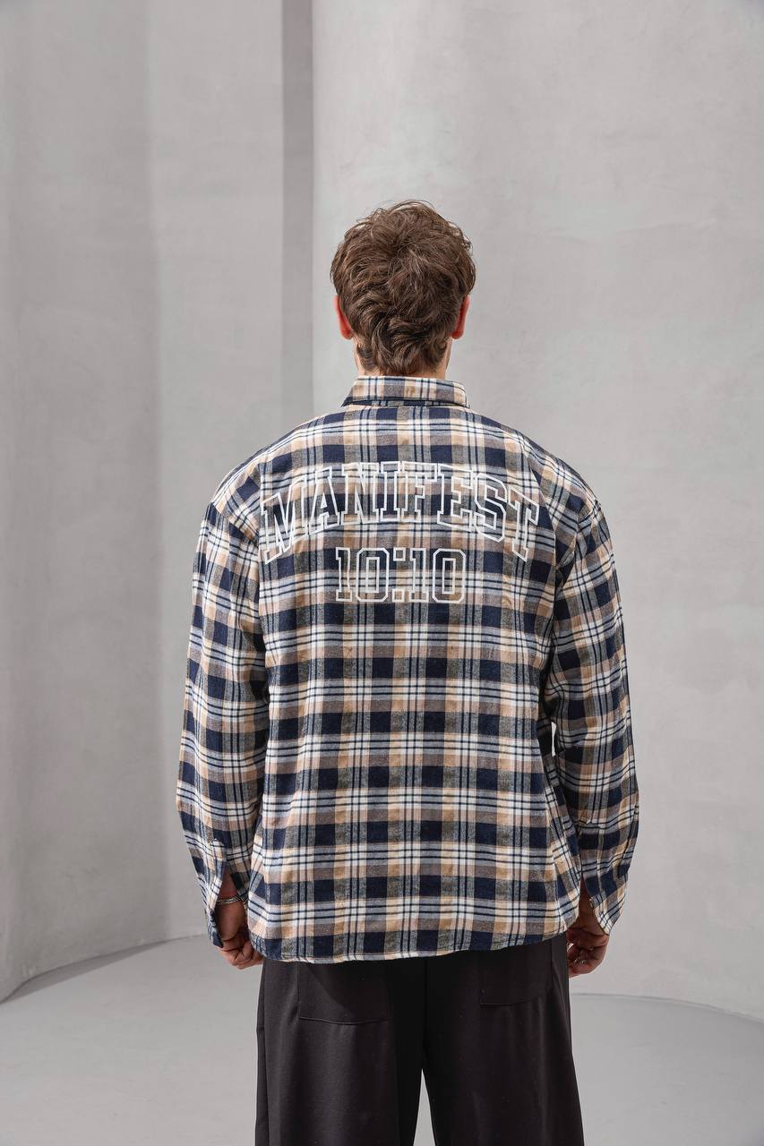 Manifest 10:10 Embroidered Flannel Shirt