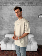 Men's Back Print Cotton T-Shirt / Souven Tapestry Graphic Tee