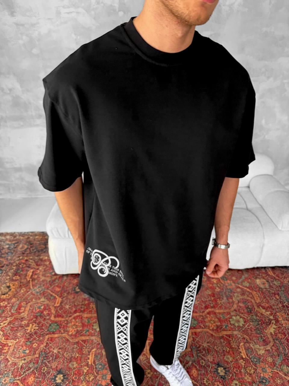 Men's Cotton T-Shirt with Detailed Back Print / Horse & Rider Graphic Tee.