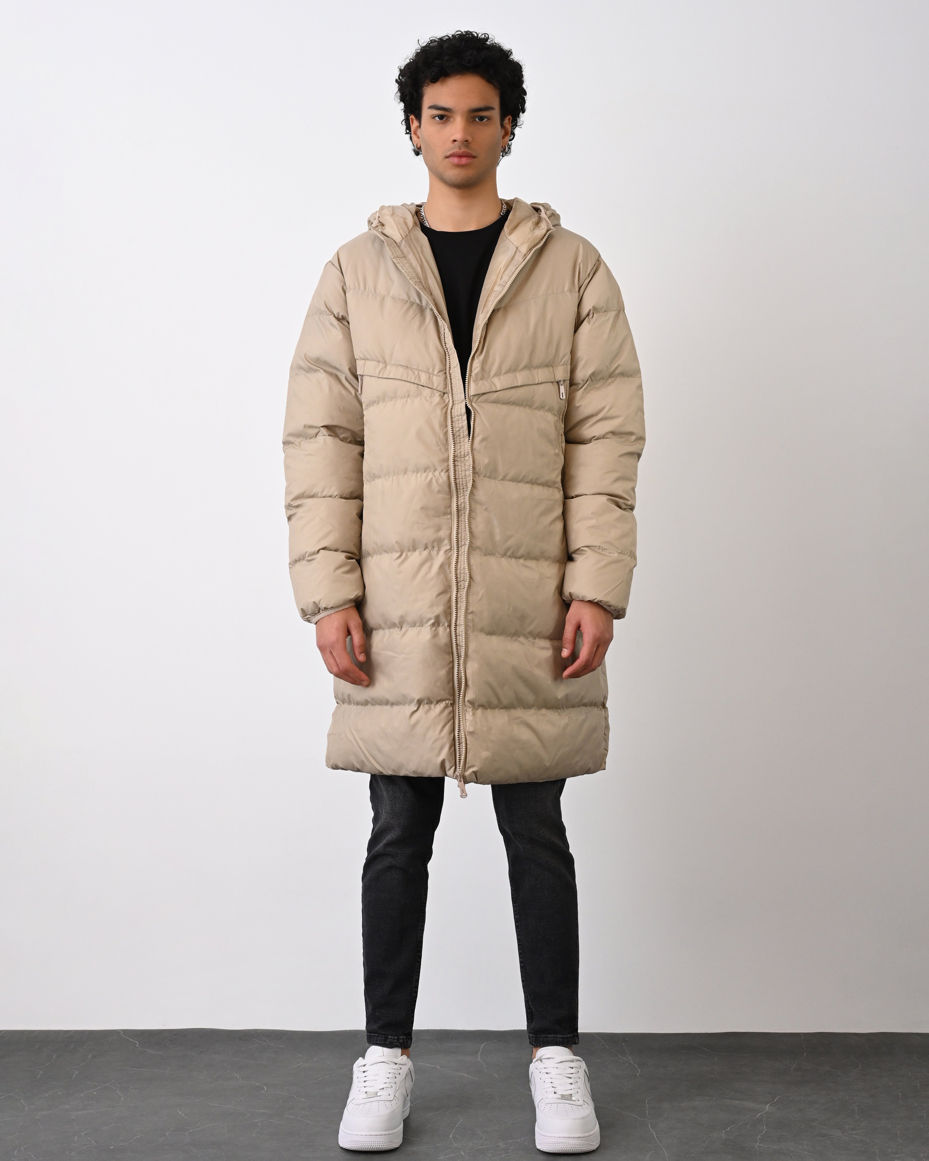 Men's Long Winter Coat – Fleece Lined