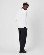 Men's Oversized Plain Knit Crew Neck Sweater - Casual Comfort