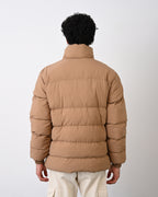 Men's Premium Puffer Jacket with High Collar and Utility Pockets