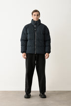 Black Quilted Winter Coat