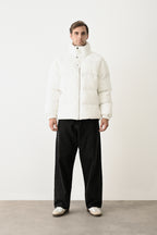 Black Quilted Winter Coat