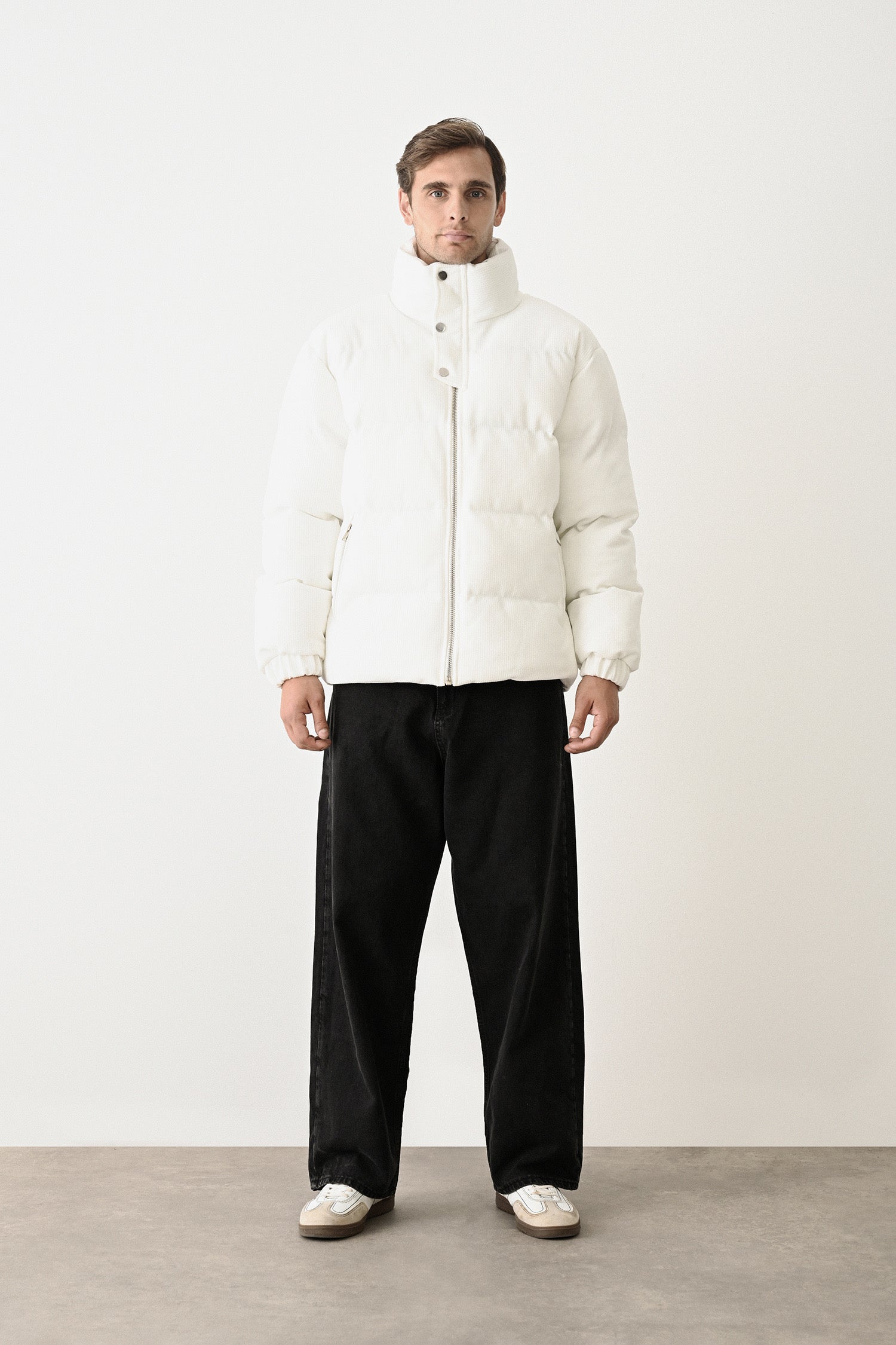 Black Quilted Winter Coat