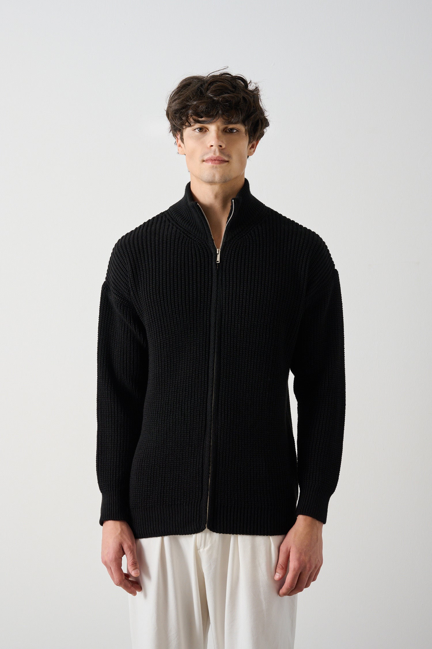 Men's Zippered Thessaloniki Knit Cardigan