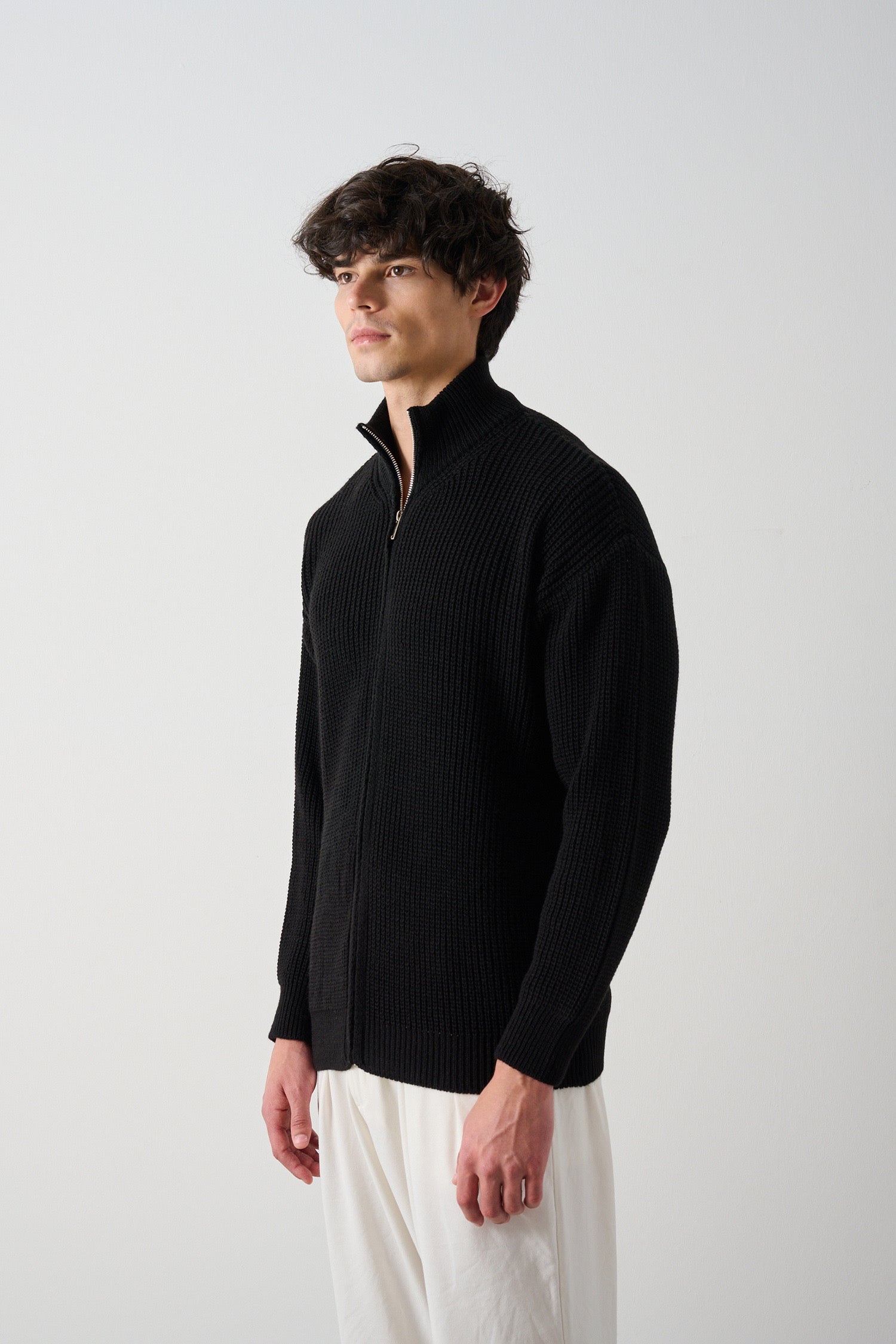 Men's Zippered Thessaloniki Knit Cardigan