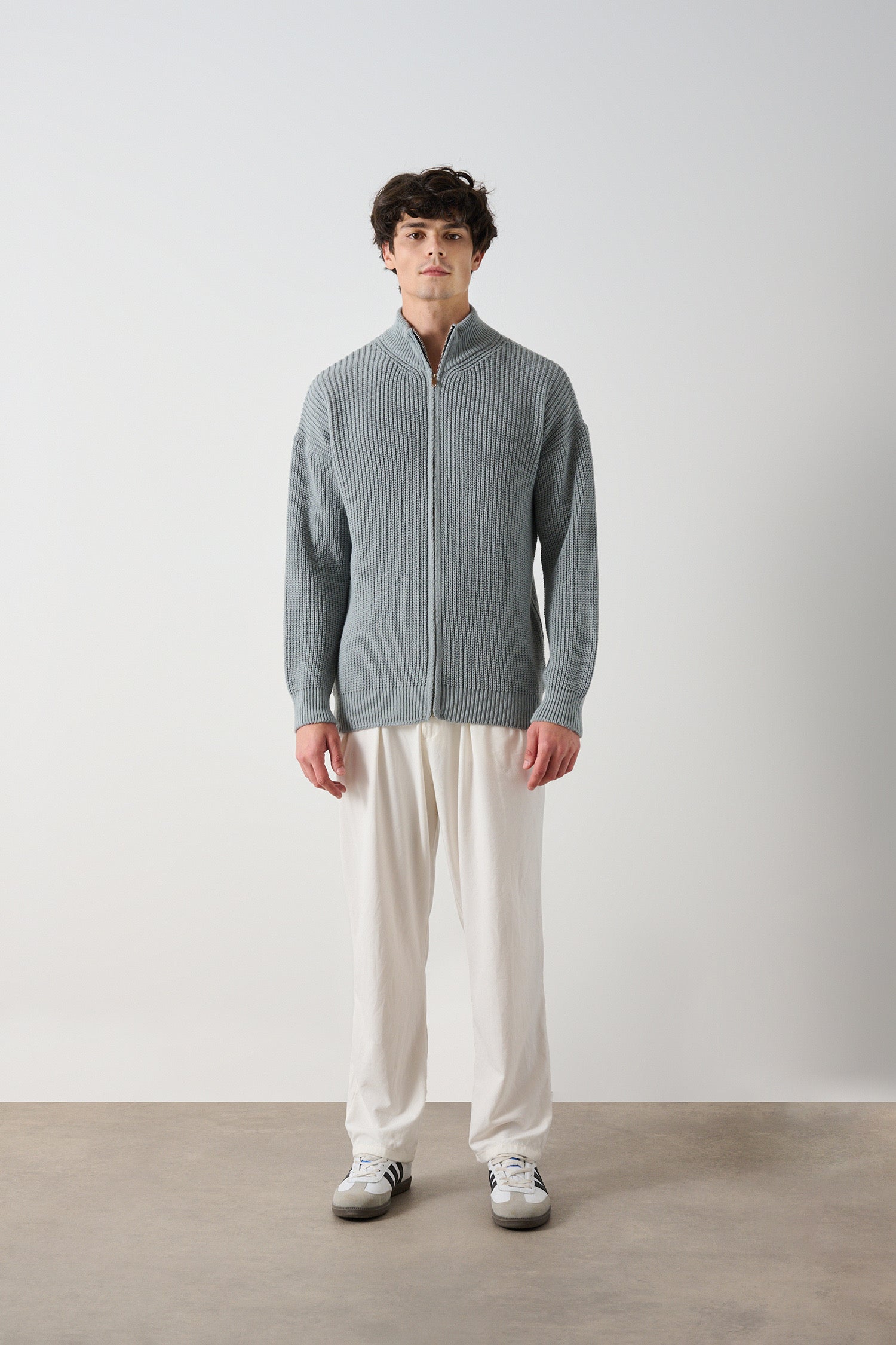 Men's Zippered Thessaloniki Knit Cardigan