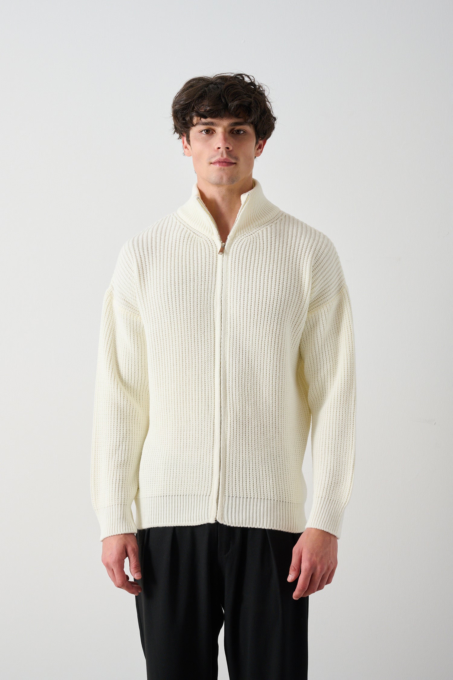 Men's Zippered Thessaloniki Knit Cardigan