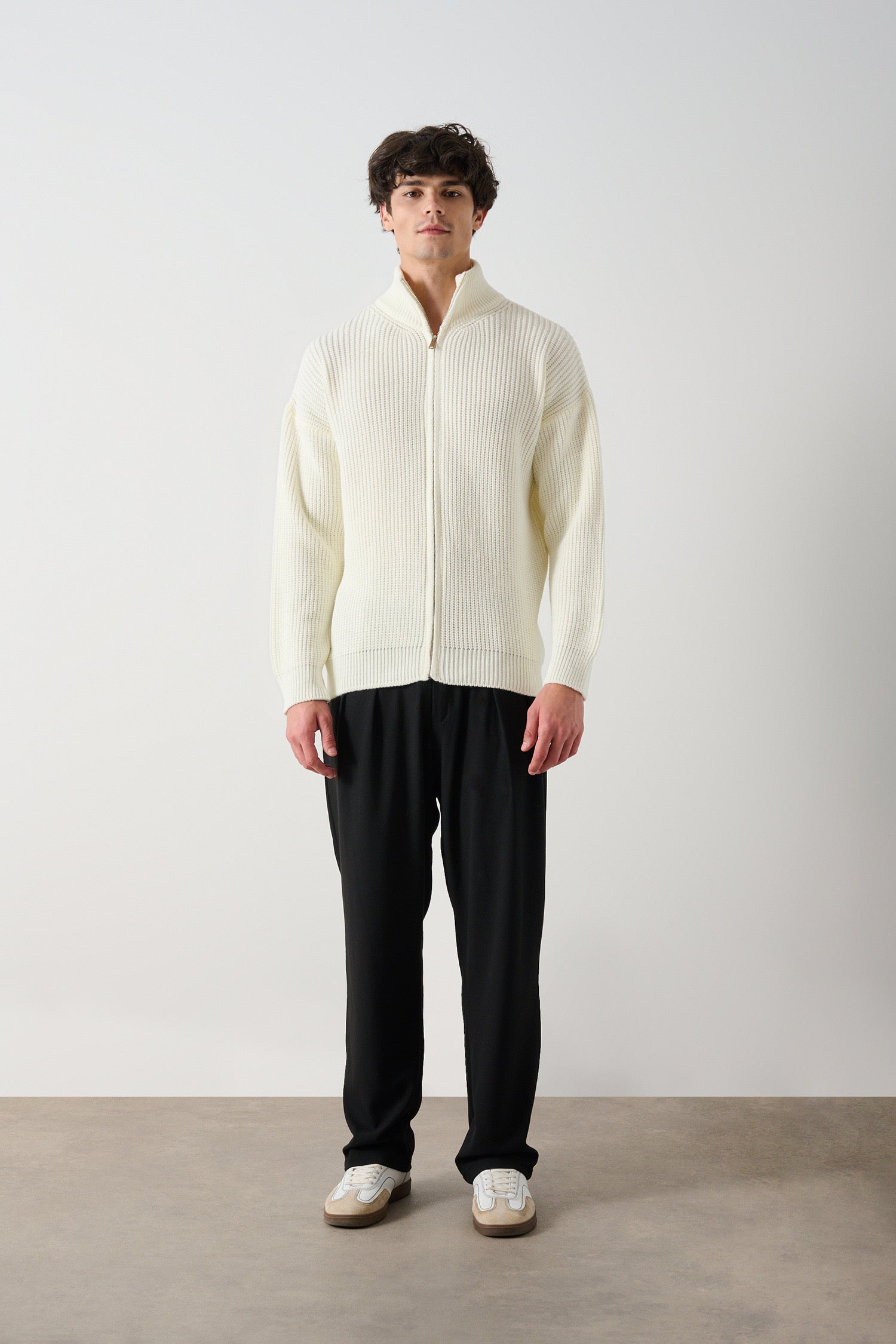 Men's Zippered Thessaloniki Knit Cardigan