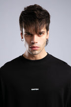 Minimalist Layered Long Sleeve Oversized T-shirt – White & Black