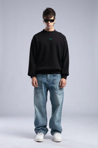 Minimalist Oversized Crewneck Sweatshirt - CATCH Logo Pullover