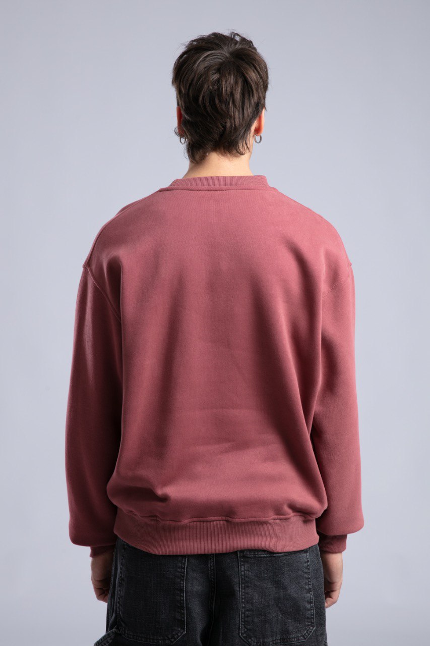Minimalist Oversized Crewneck Sweatshirt - CATCH Logo Pullover