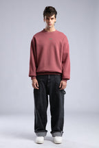 Minimalist Oversized Crewneck Sweatshirt - CATCH Logo Pullover