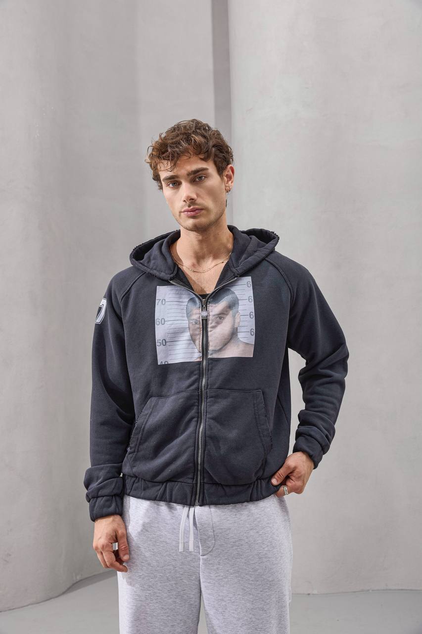 Mugshot 77 Full-Zip Graphic Hoodie