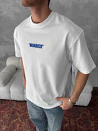 Neon Drip Cotton T-Shirt / Back Print Streetwear Tee