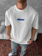 Neon Drip Cotton T-Shirt / Back Print Streetwear Tee