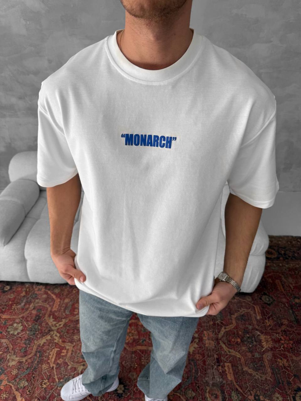 Neon Drip Cotton T-Shirt / Back Print Streetwear Tee