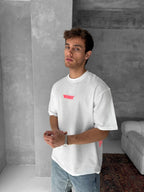 Neon Drip Cotton T-Shirt / Back Print Streetwear Tee