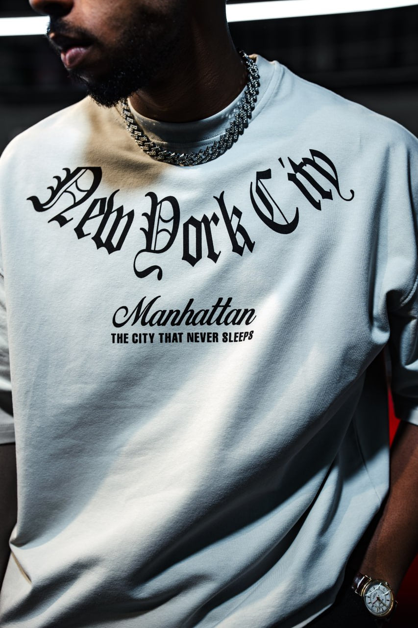 New York City Manhattan Tee – Oversized Cotton
