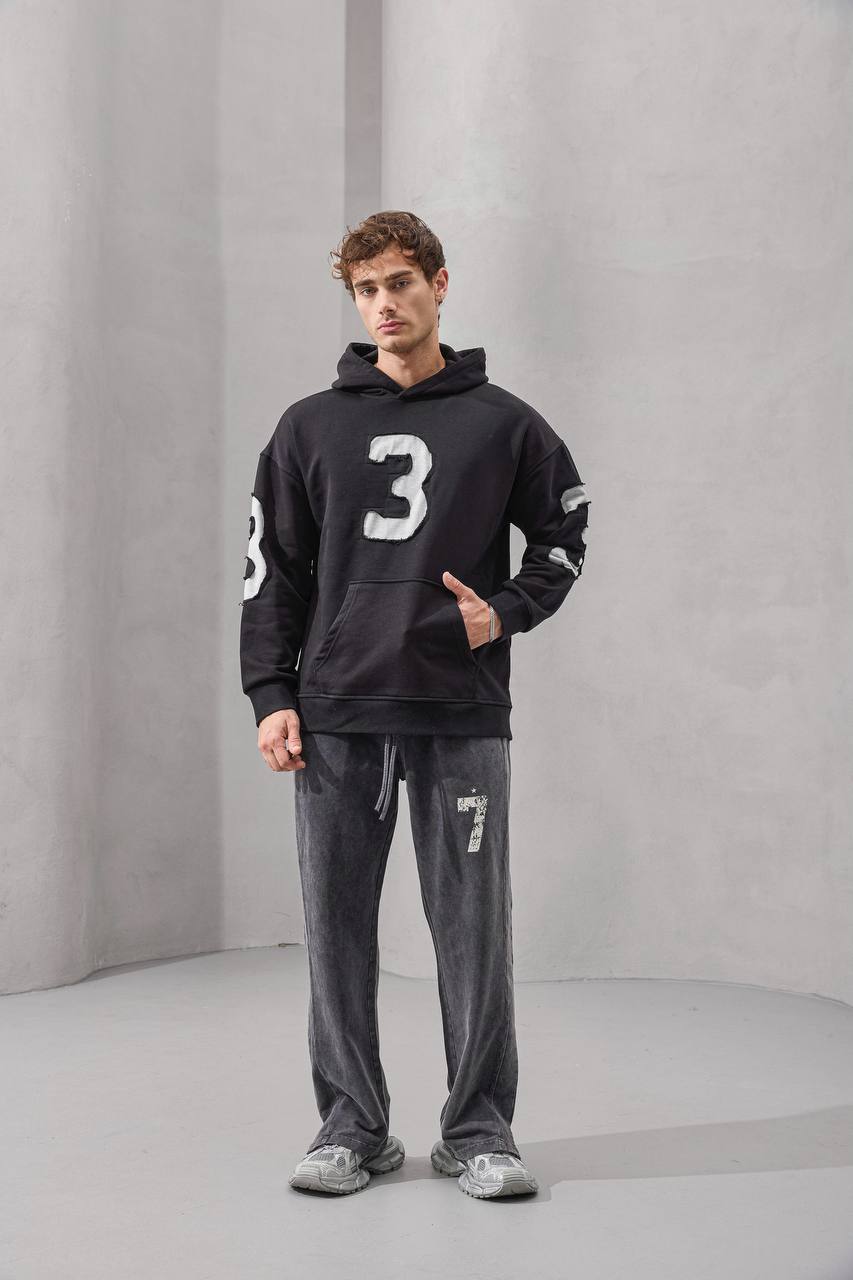 “Number 3” Oversized Hoodie