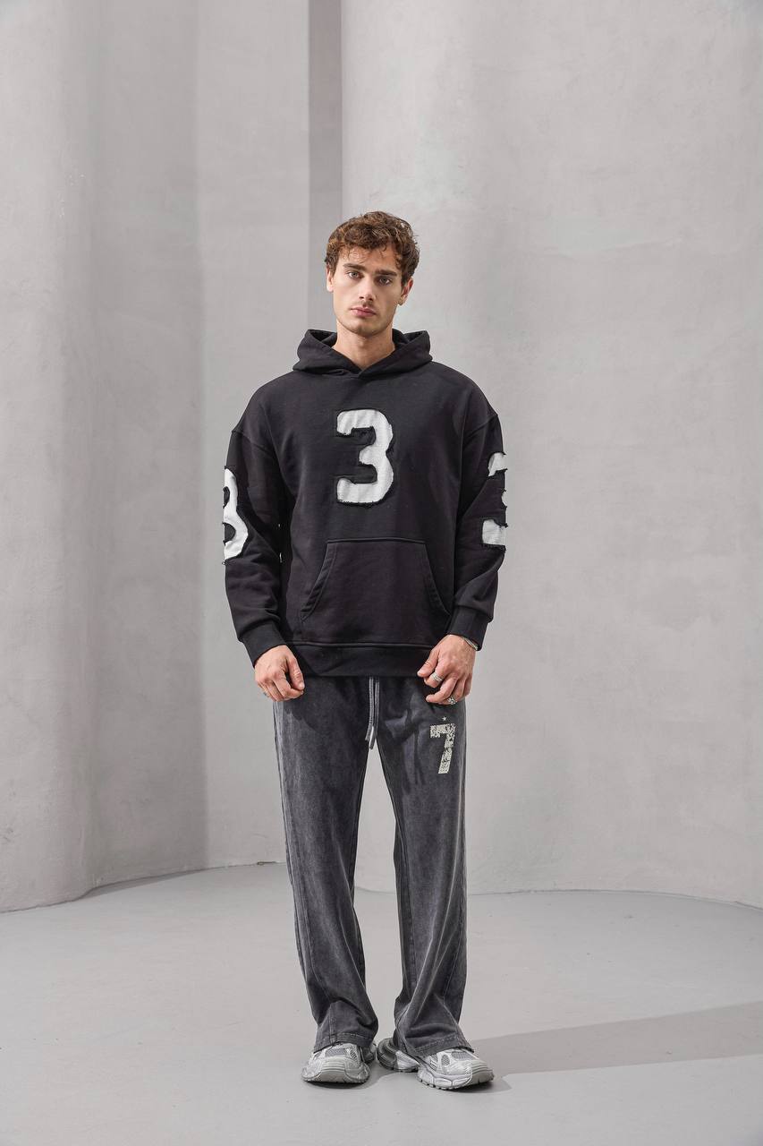 “Number 3” Oversized Hoodie