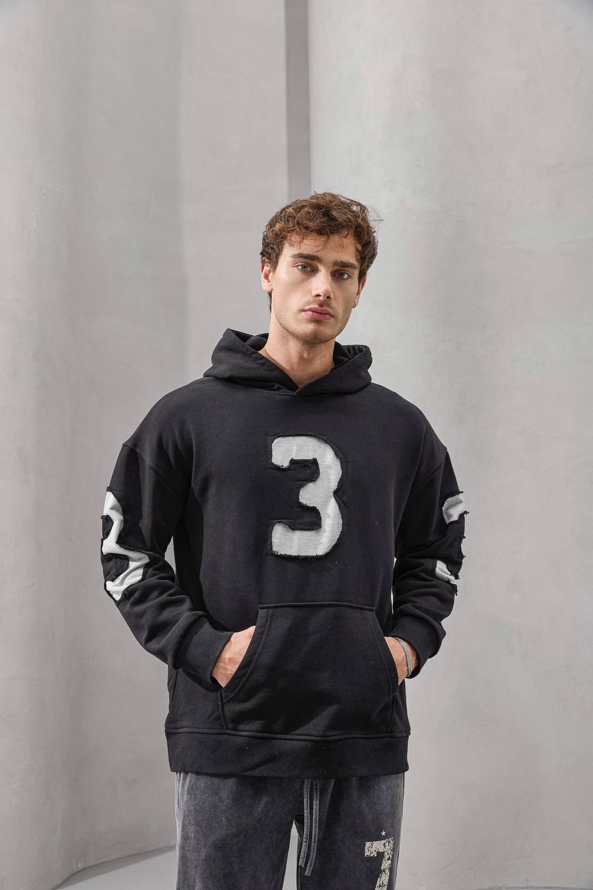 “Number 3” Oversized Hoodie