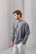 Outer Archive Spray-Effect Long Sleeve