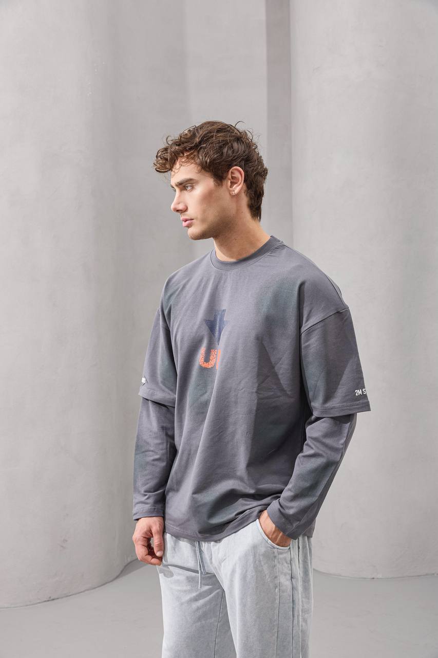 Outer Archive Spray-Effect Long Sleeve