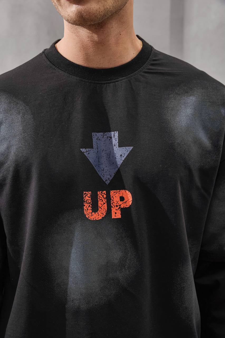 Outer Archive Spray-Effect Long Sleeve