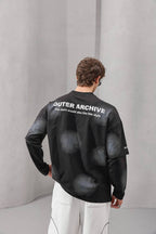 Outer Archive Spray-Effect Long Sleeve