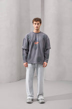 Outer Archive Spray-Effect Long Sleeve