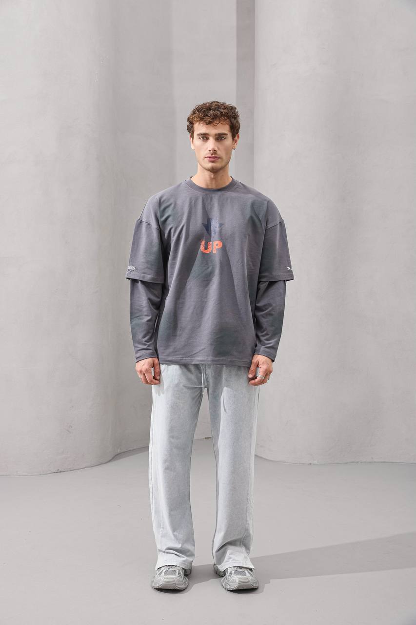 Outer Archive Spray-Effect Long Sleeve