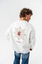 Artistic Patch Oversized Sweatshirt – Find Your Inner Center