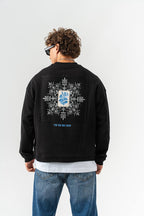 Artistic Patch Oversized Sweatshirt – Find Your Inner Center