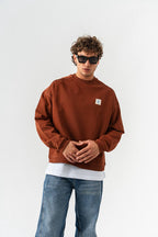 Artistic Patch Oversized Sweatshirt – Find Your Inner Center