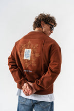 Artistic Patch Oversized Sweatshirt – Find Your Inner Center