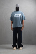 Oversize Cotton Tee – Creating New Roots Futuristic Print