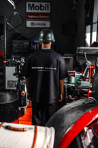 Couture Oversize Cotton T-Shirt – Back Embroidered Streetwear Tee