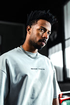 Couture Oversize Cotton T-Shirt – Back Embroidered Streetwear Tee