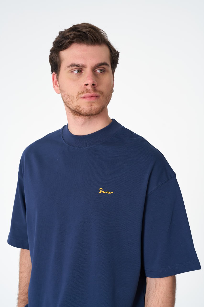 ERA Embroidered Oversize Washed Cotton Tee