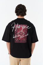 Hope Text & Rug Tapestry Graphic Oversize Tee