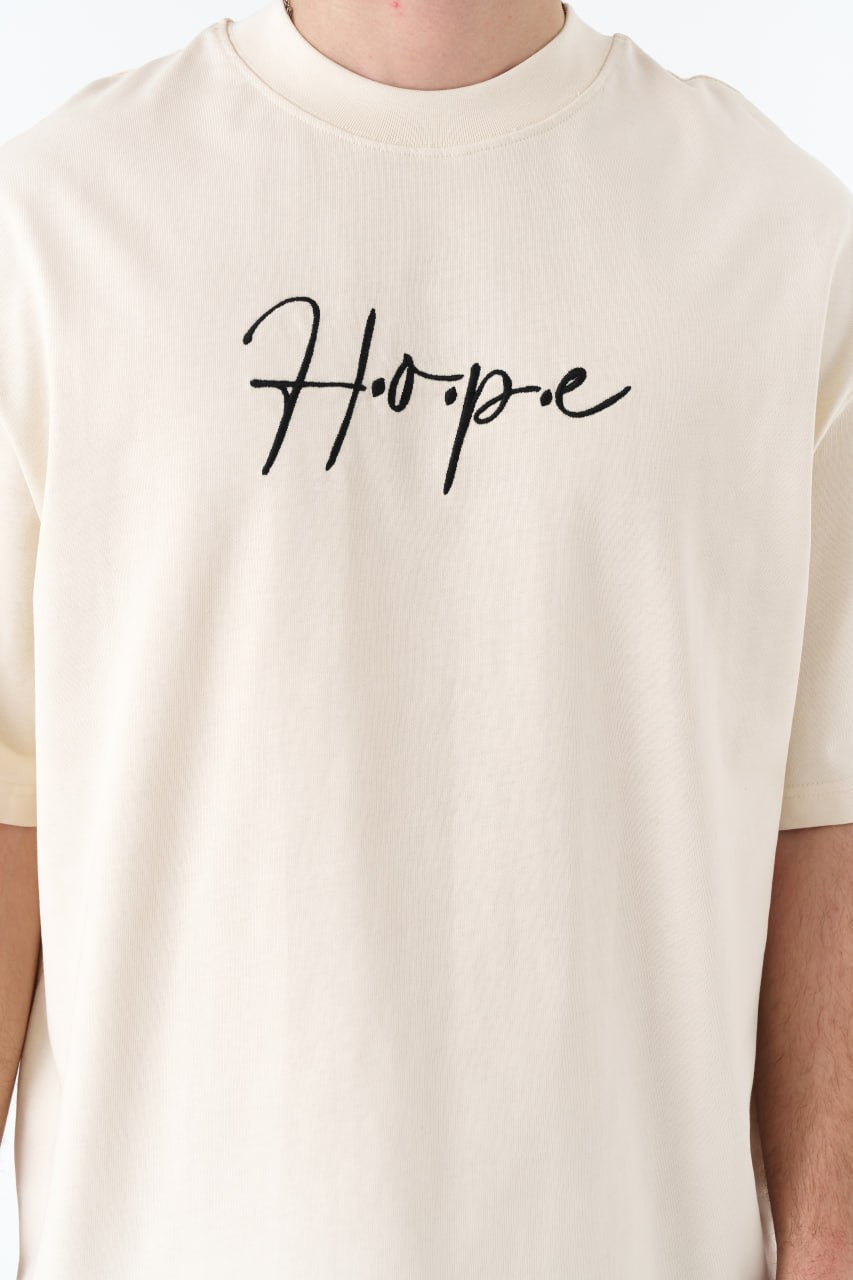 Hope Text & Rug Tapestry Graphic Oversize Tee