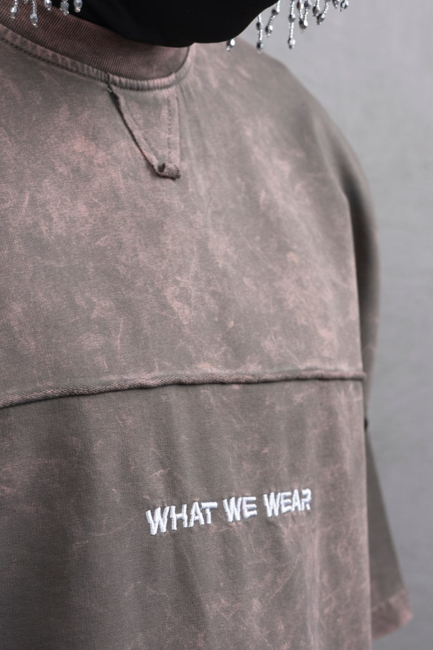 What We Wear Panel Oversize Cotton T-Shirt