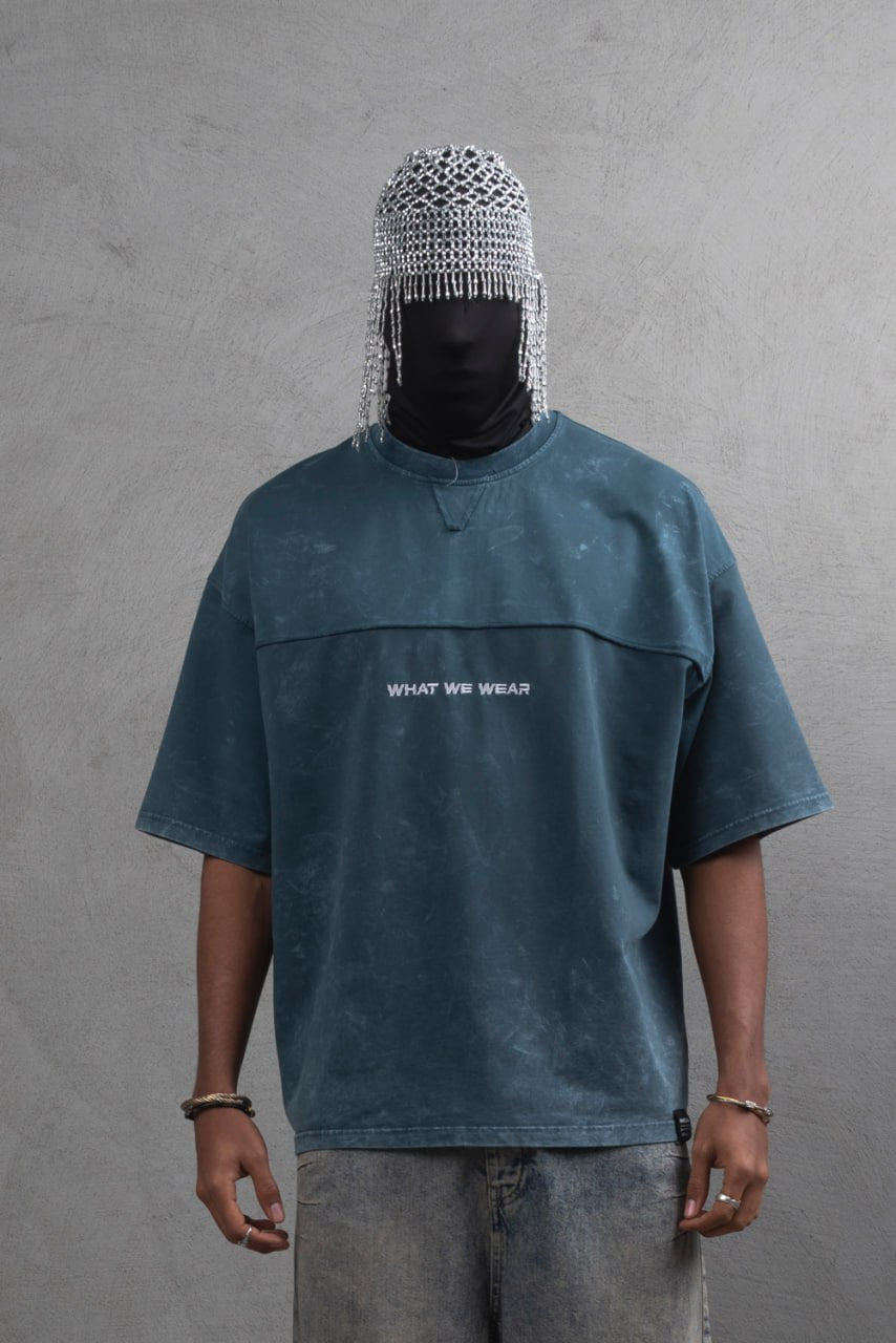 What We Wear Panel Oversize Cotton T-Shirt