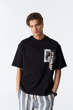 Horse Tassel Graphic Oversize Cotton Tee