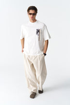 Horse Tassel Graphic Oversize Cotton Tee