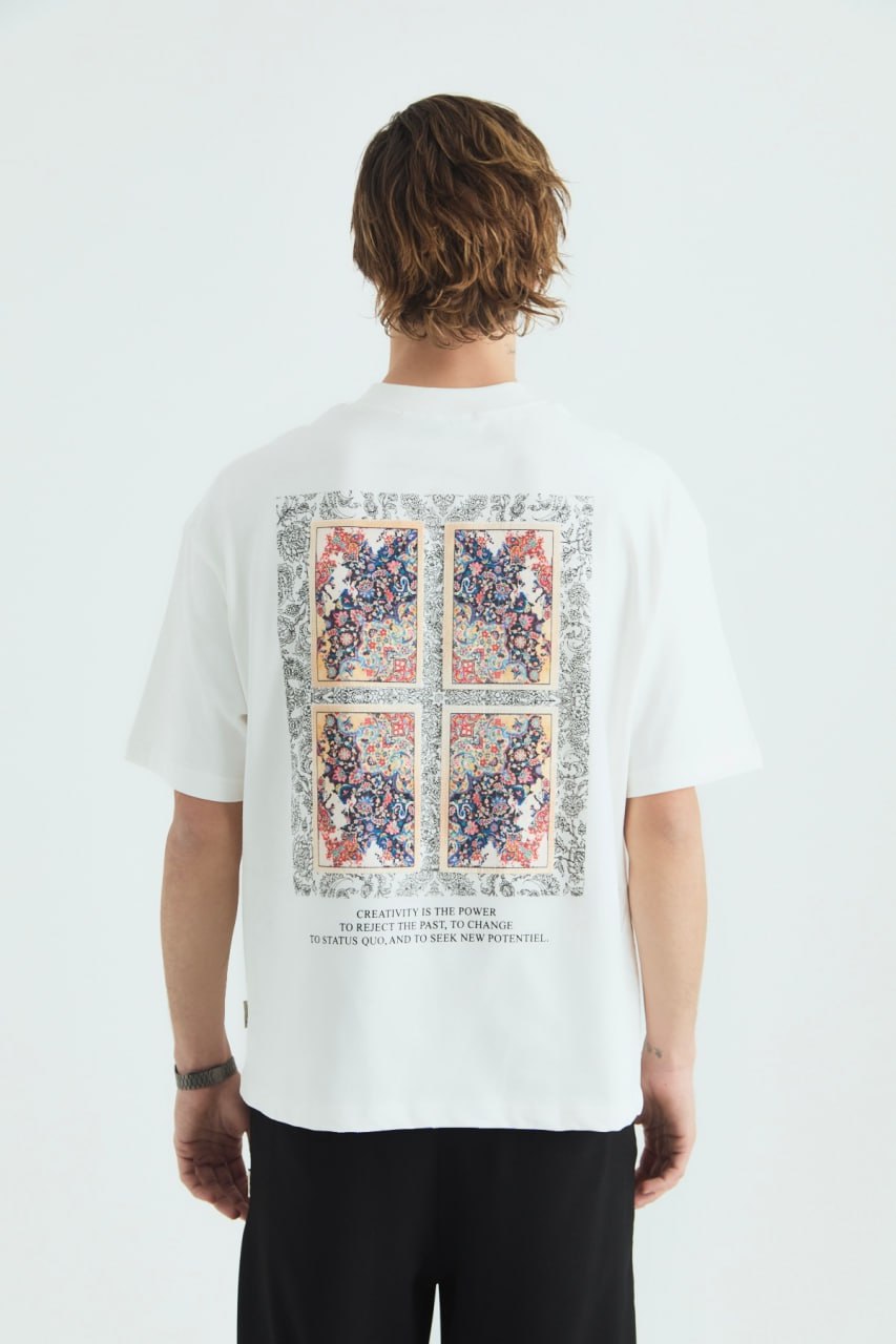 I Am Not Done Changing Panel Oversize Cotton Tee