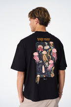 Night Song Jellyfish Graphic Oversize Cotton Tee